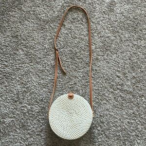 Rattan Circle Shaped Purse